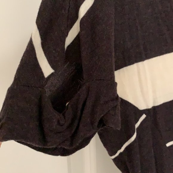 New All Saints Wavy wool striped pullover t-shirt - Picture 9 of 13